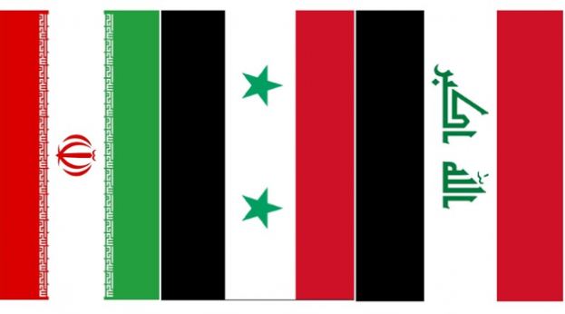 Iran, Syria,, Iraq flags (Tasnim)